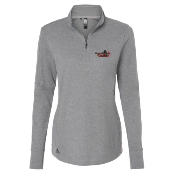   - Women's 3-Stripe Quarter-Zip Sweater Pullover Thumbnail