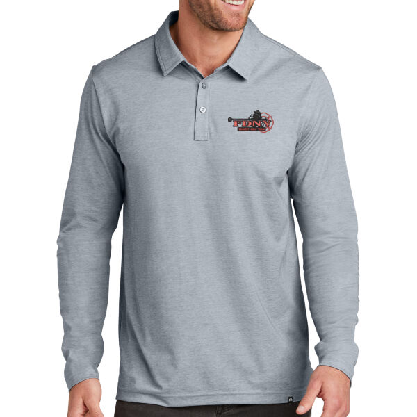   - Oceanside Heather Long Sleeve Polo Thumbnail
