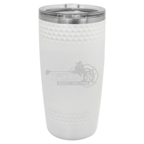   - Golf Tumbler with Dimples and Slider Lid Thumbnail